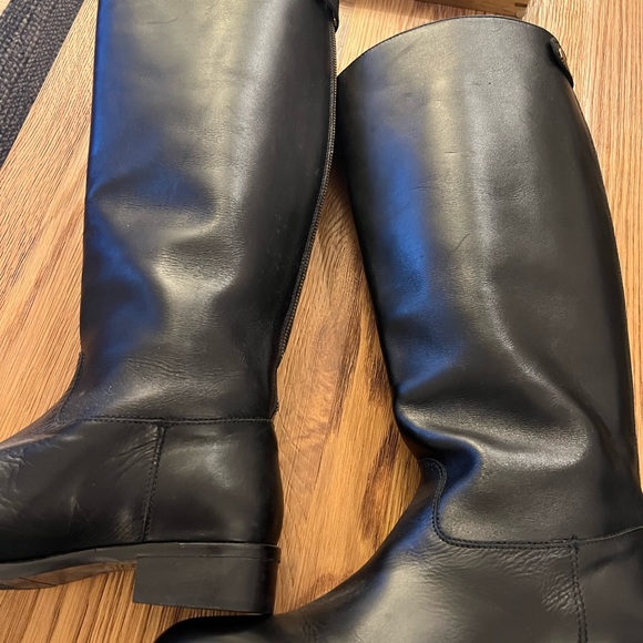 J. Crew Field Boots - Like New ! Black 9 - Picture 7 of 9